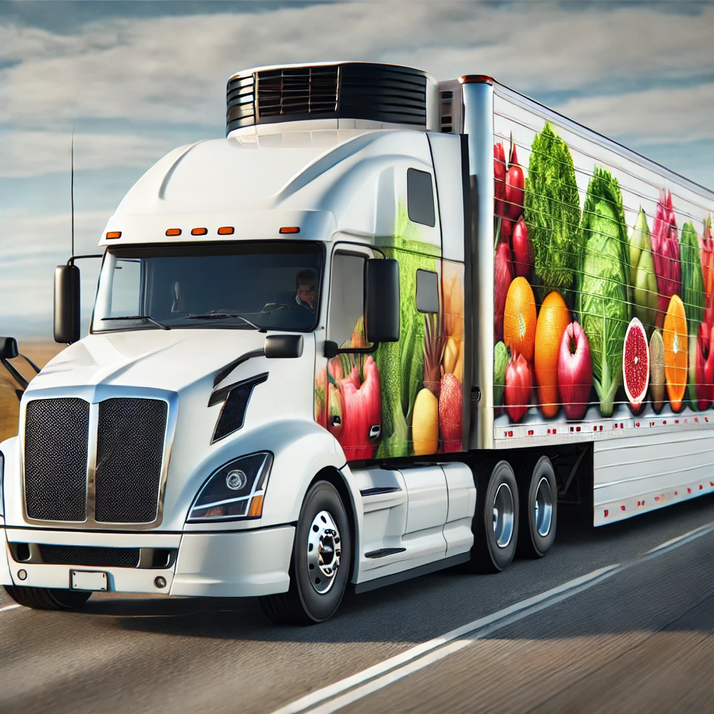 Refrigerated Truck Produce Graphics